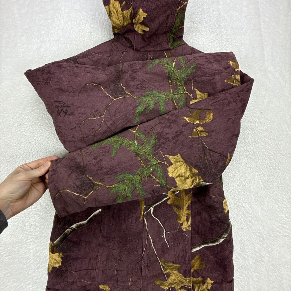 Carhartt Sierra Jacket Sherpa Womens Medium 102309 546 RealTree Camo Purple NWT - Picture 12 of 16